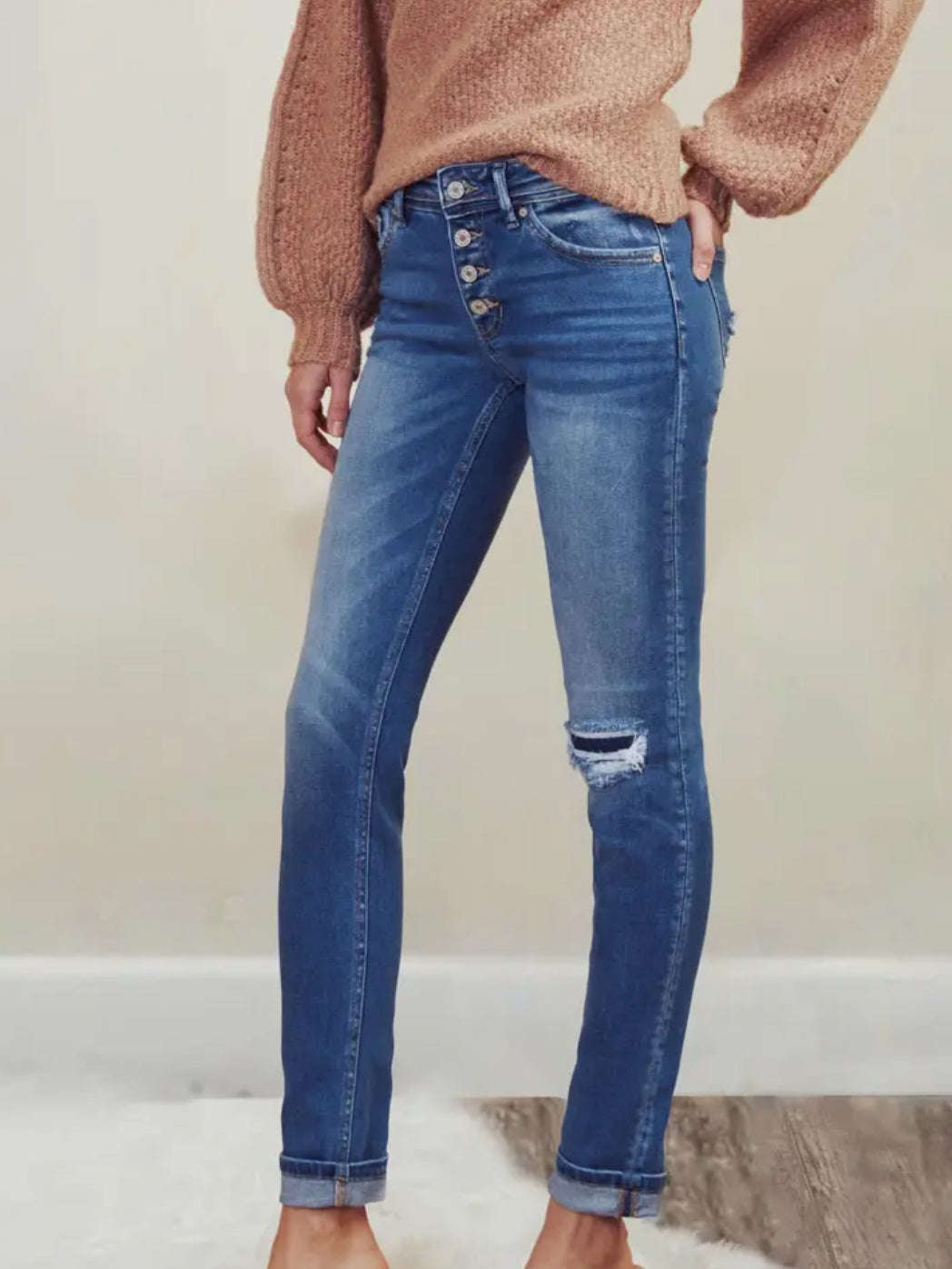 Kancan Straight Leg Jeans Kancan Straight Leg Jeans