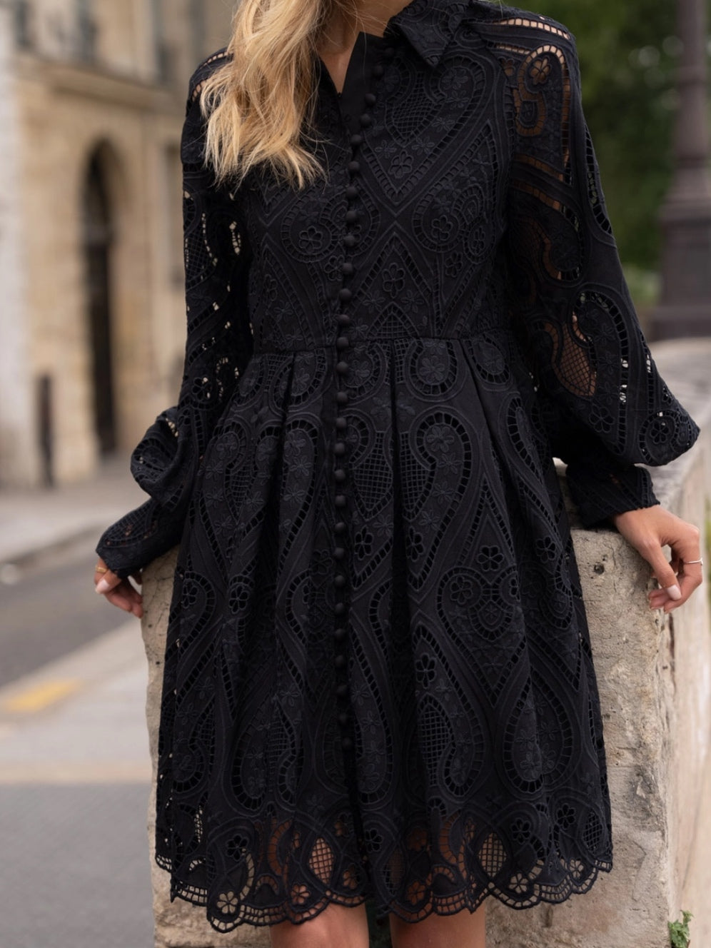Sloane Embroidered Cotton Lace Dress Sloane Embroidered Cotton Lace Dress