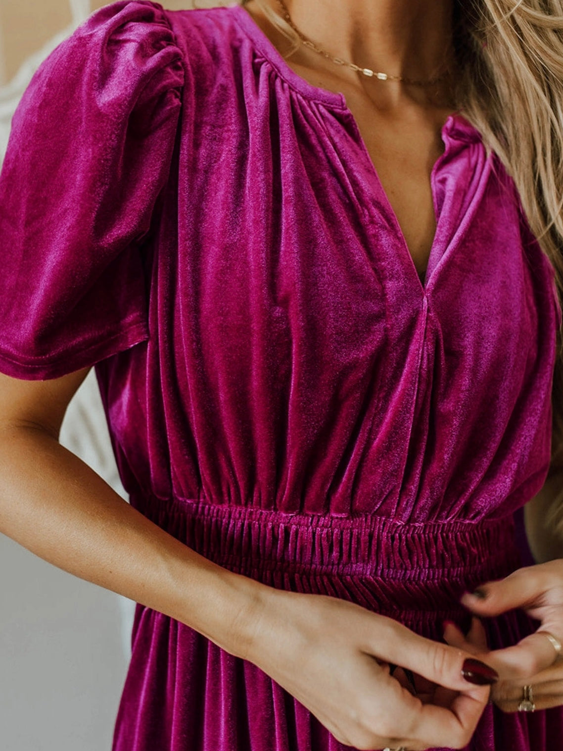 My Magenta Velvet Dress My Magenta Velvet Dress
