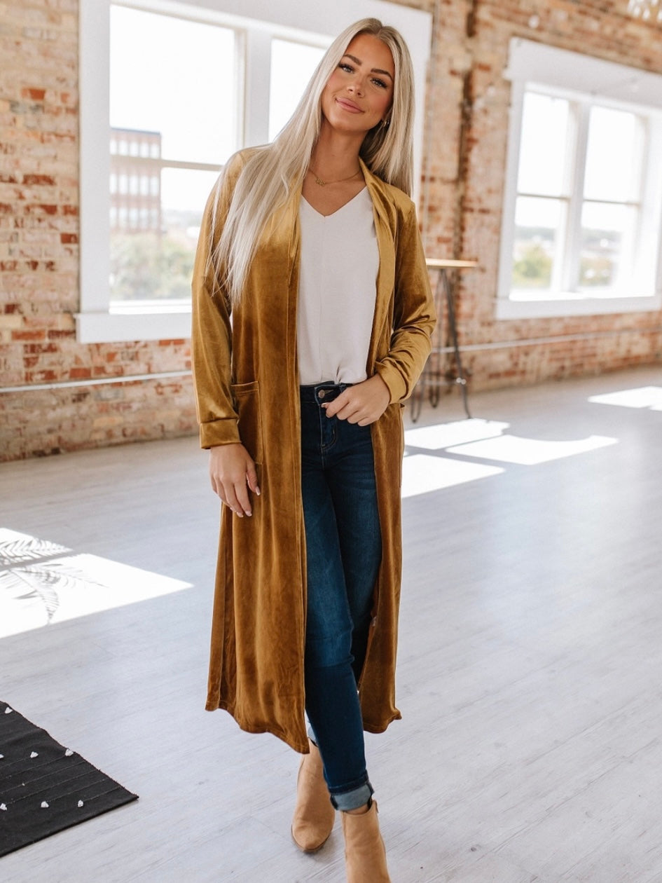 Velvet Vibe Long Duster Velvet Vibe Long Duster