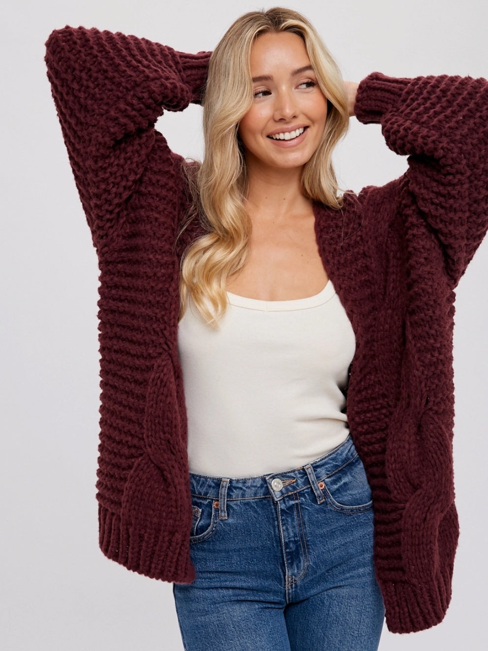 Chunky Cable Cardigan Chunky Cable Cardigan
