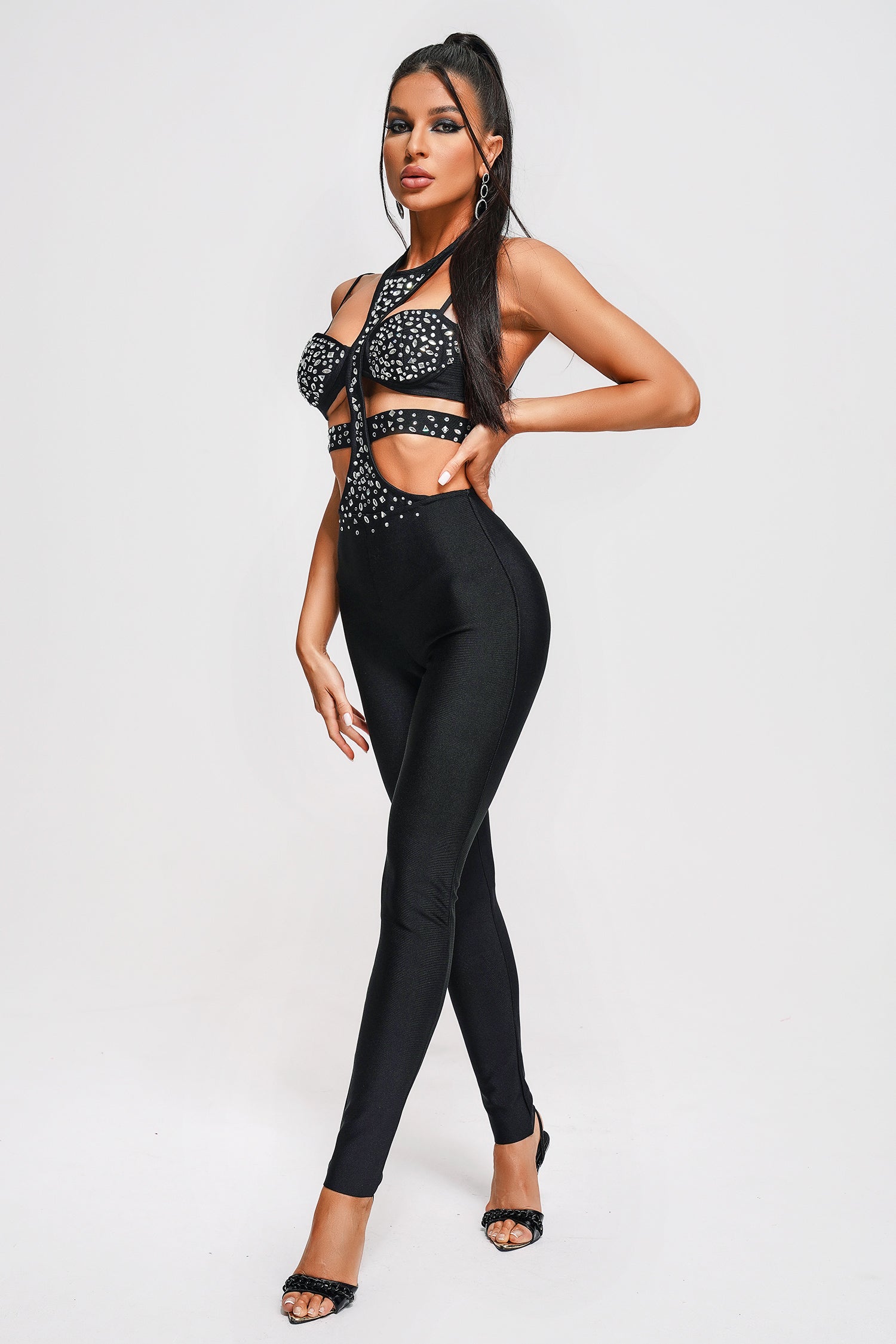 Patti Diamante Bandage Jumpsuit Patti Diamante Bandage Jumpsuit