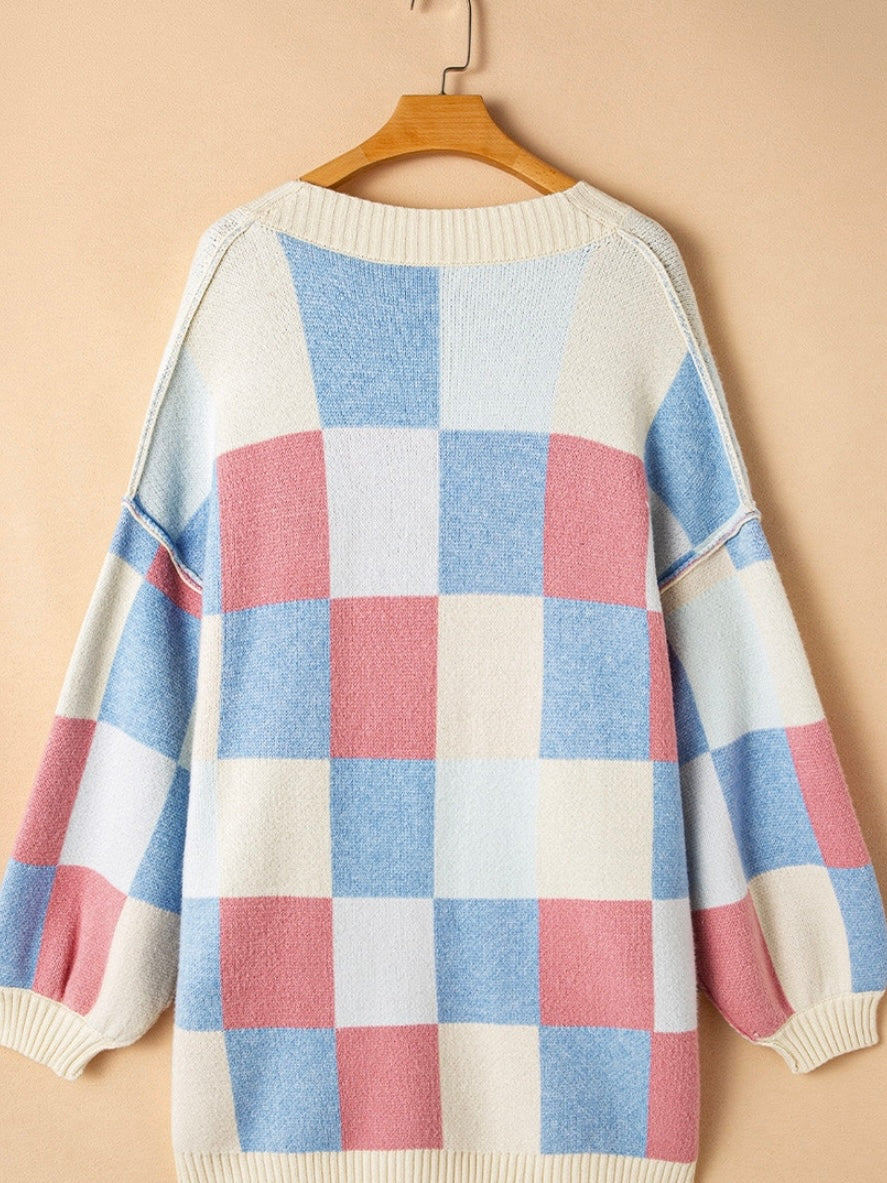 Checkered Cardigan Checkered Cardigan