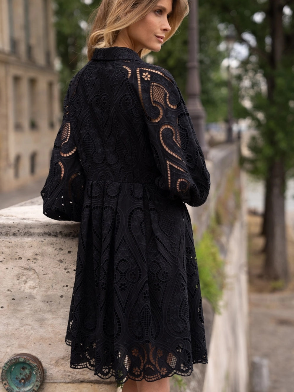 Sloane Embroidered Cotton Lace Dress Sloane Embroidered Cotton Lace Dress
