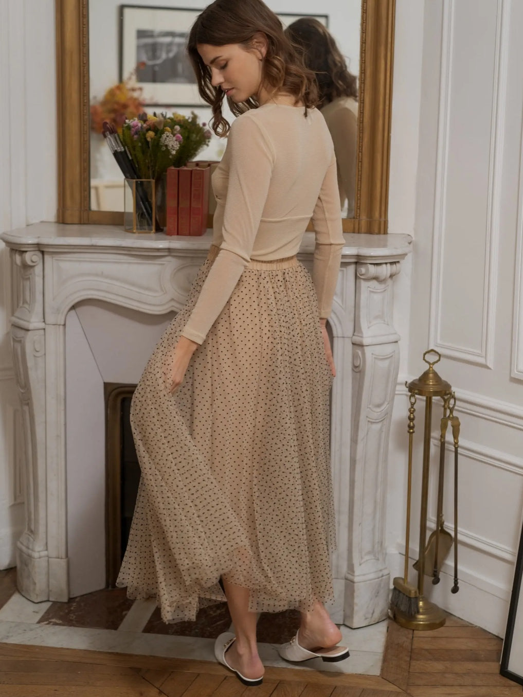 Aria Dotted Tulle Skirt Aria Dotted Tulle Skirt