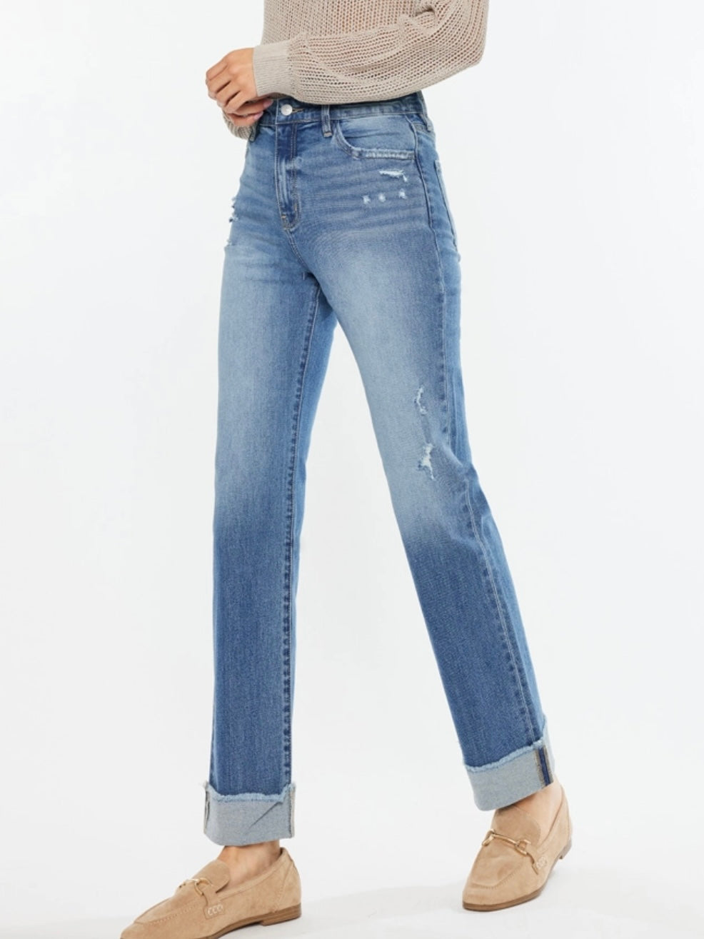 Trish High Rise Straight Leg Kancan Jeans Trish High Rise Straight Leg Kancan Jeans