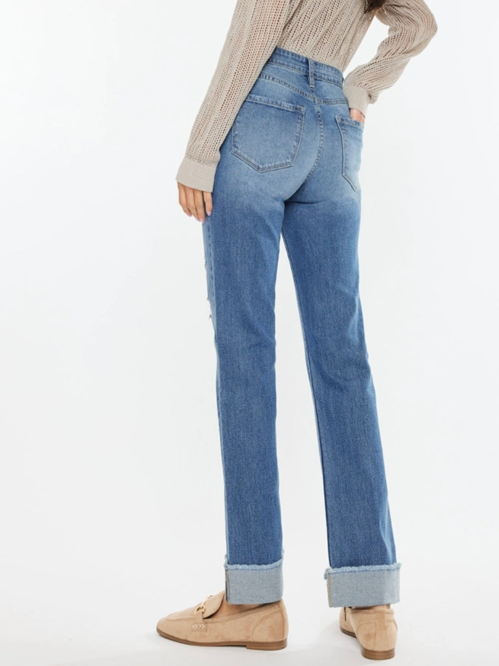 Trish High Rise Straight Leg Kancan Jeans Trish High Rise Straight Leg Kancan Jeans