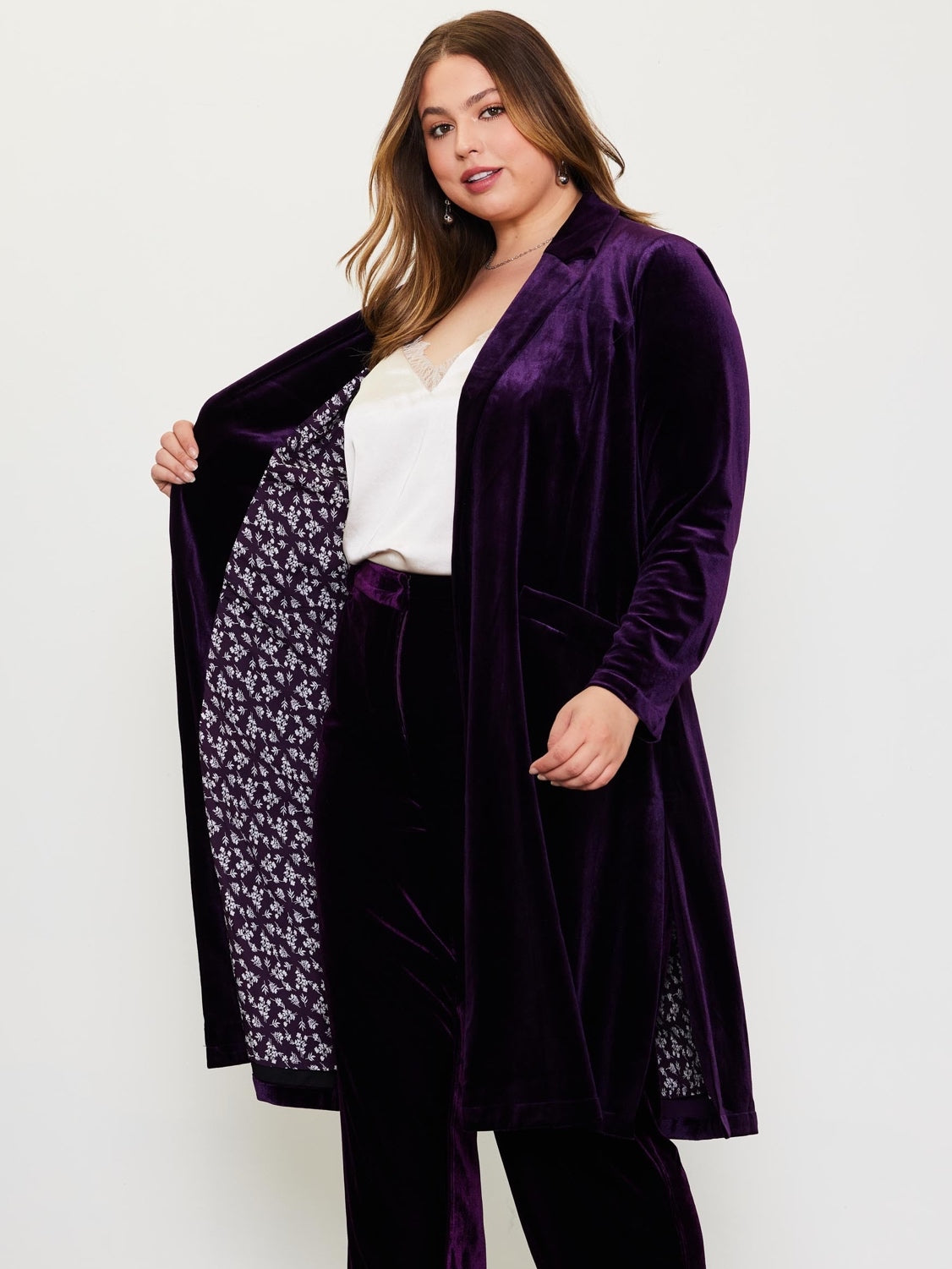 Royalty Velvet Duster Coat Royalty Velvet Duster Coat