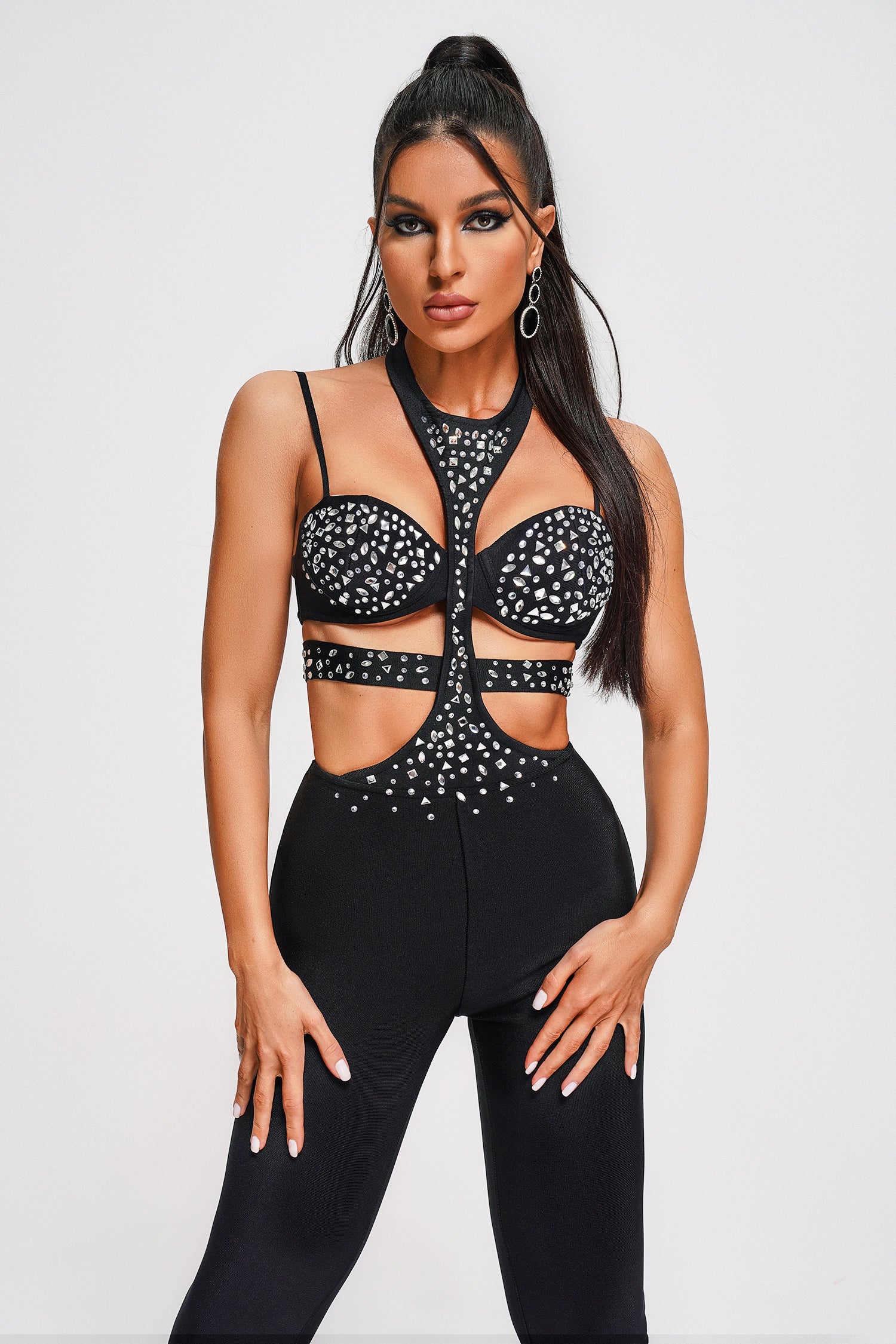 Patti Diamante Bandage Jumpsuit Patti Diamante Bandage Jumpsuit