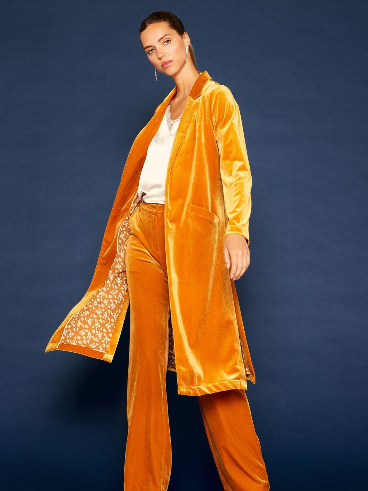 Royalty Velvet Duster Coat Royalty Velvet Duster Coat