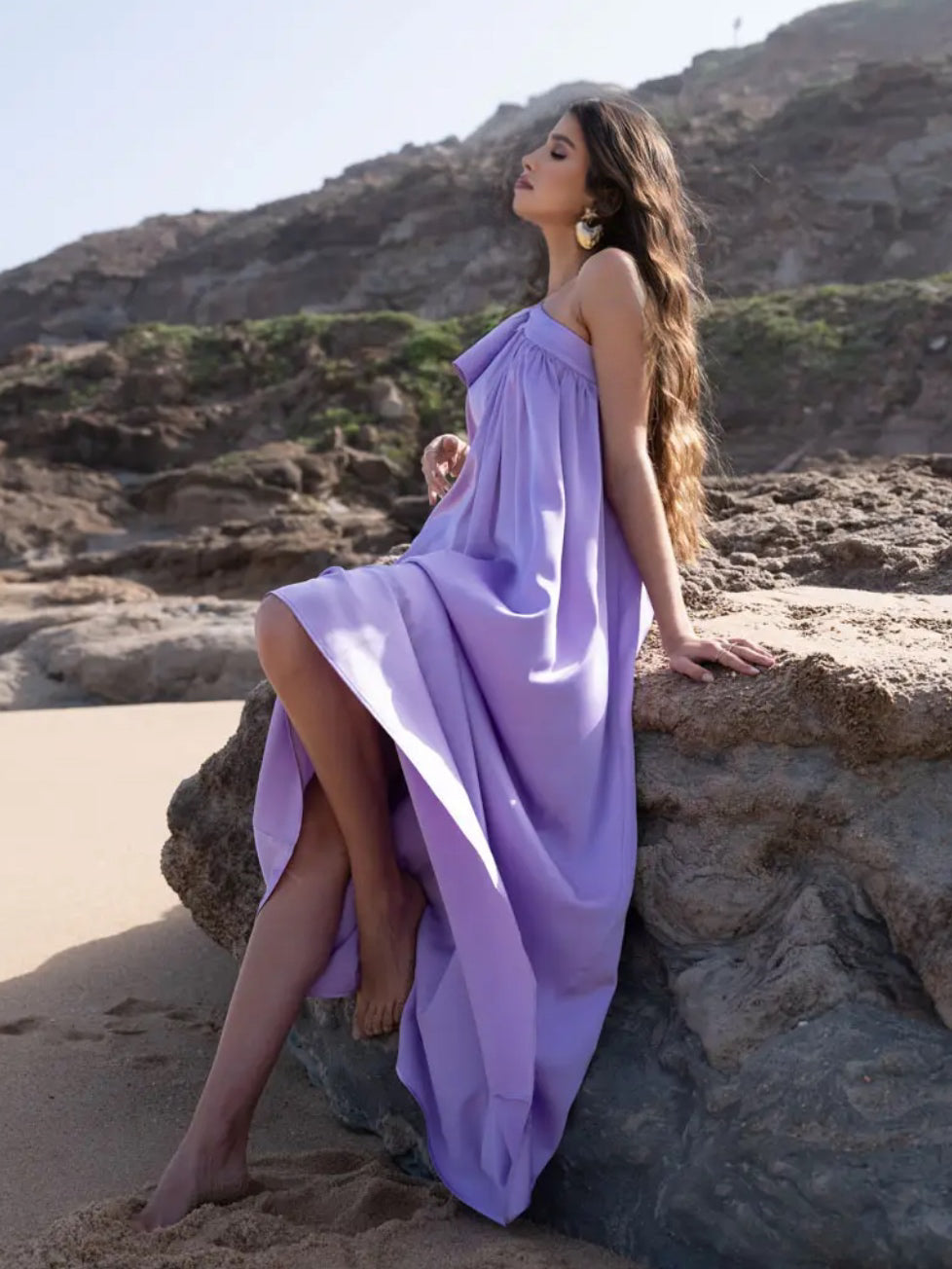 Lilac Fields Asymmetrical Dress Lilac Fields Asymmetrical Dress