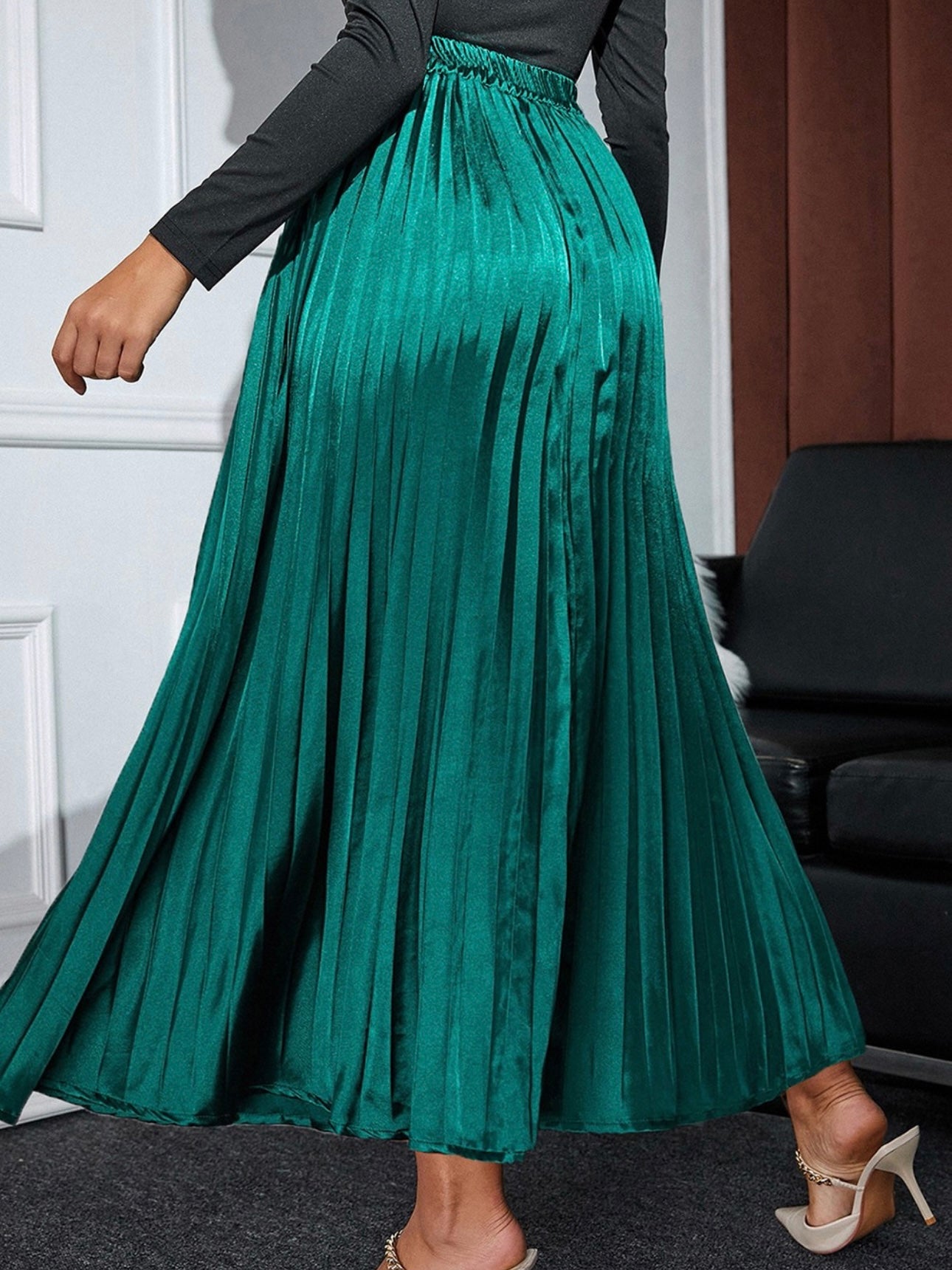 Doja Satin Pleated Skirt Doja Satin Pleated Skirt