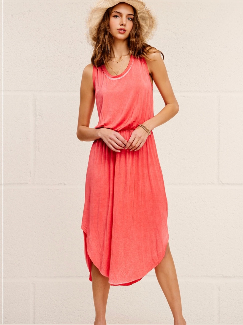 Vintage Dyed Midi Dress Vintage Dyed Midi Dress